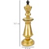 Mauro Ferretti scacchi re Ø 11x32,5 cm decorazione oro nero