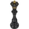 Mauro Ferretti scacchi re Ø 13x40,5 cm decorazione oro nero