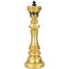 Mauro Ferretti scacchi re Ø 13x40,5 cm decorazione oro nero