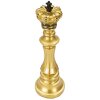Mauro Ferretti scacchi re Ø 13x40,5 cm decorazione oro nero