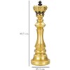Mauro Ferretti scacchi re Ø 13x40,5 cm decorazione oro nero