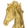 Mauro Ferretti scacchi decorazione cavallo 14x11x27 cm oro nero