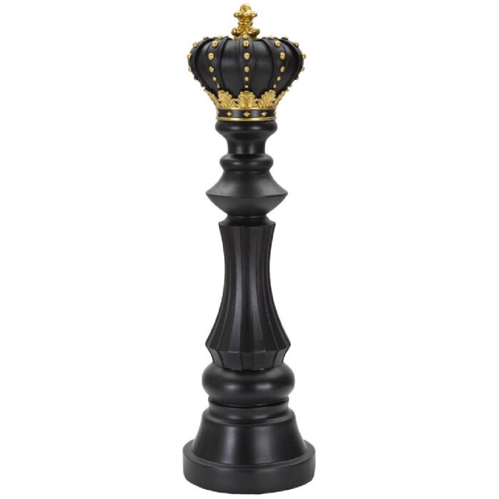 Mauro Ferretti scacchi re Ø14x50 cm oro nero