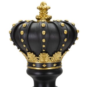 Mauro Ferretti scacchi re Ø14x50 cm oro nero