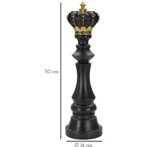 Mauro Ferretti scacchi re Ø14x50 cm oro nero