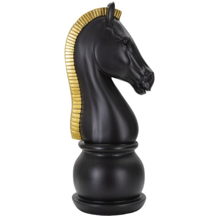 Mauro Ferretti scacchi cavallo Ø18,5x50 cm oro nero