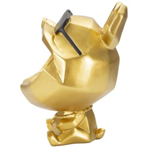 Mauro Ferretti figurina decorativa cane Ø17x23,5 cm oro nero