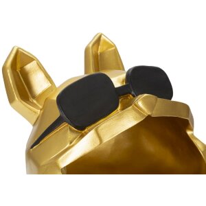 Mauro Ferretti figurina decorativa cane Ø17x23,5 cm oro nero