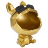 Mauro Ferretti figurina decorativa cane Ø17x23,5 cm oro nero