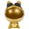 Mauro Ferretti figurina decorativa cane Ø17x23,5 cm oro nero