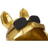 Mauro Ferretti figurina decorativa cane Ø17x23,5 cm oro nero