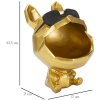 Mauro Ferretti figurina decorativa cane Ø17x23,5 cm oro nero