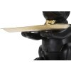 Mauro Ferretti figurina decorativa bulldog con vassoio 19x20x23,5 cm oro nero