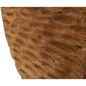 Mauro Ferretti scultura Coin 30x1,5x40 cm marrone teak