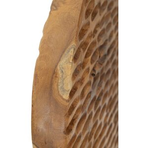 Mauro Ferretti scultura Coin 30x1,5x40 cm marrone teak