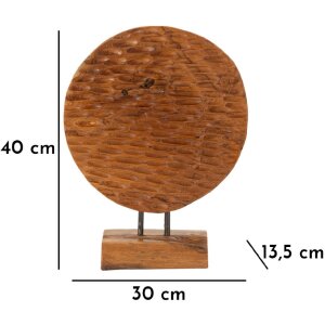 Mauro Ferretti scultura Coin 30x1,5x40 cm marrone teak