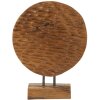 Mauro Ferretti scultura Coin 30x1,5x40 cm marrone teak
