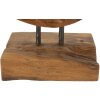 Mauro Ferretti scultura Coin 30x1,5x40 cm marrone teak