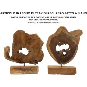 Mauro Ferretti scultura Bintang 31x13x35 cm teak brown