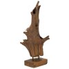 Mauro Ferretti scultura Akar 23x27x64 cm marrone teak