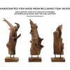 Mauro Ferretti scultura Akar 23x27x64 cm marrone teak