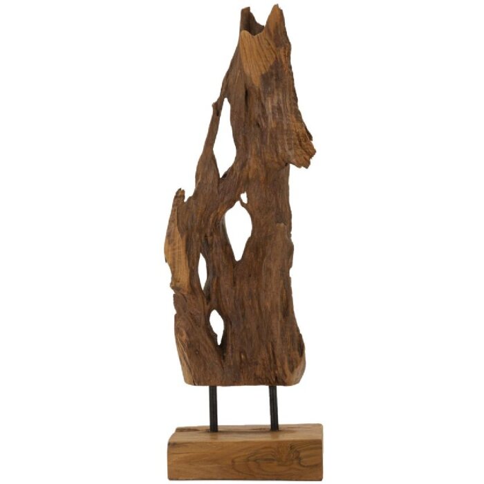 Mauro Ferretti Akar scultura in teak marrone 18x13x55 cm