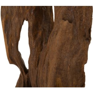 Mauro Ferretti Akar scultura in teak marrone 18x13x55 cm
