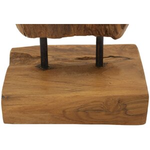 Mauro Ferretti Akar scultura in teak marrone 18x13x55 cm