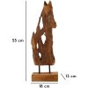 Mauro Ferretti Akar scultura in teak marrone 18x13x55 cm