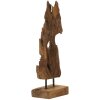 Mauro Ferretti Akar scultura in teak marrone 18x13x55 cm