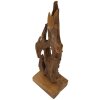 Mauro Ferretti Akar scultura in teak marrone 18x13x55 cm