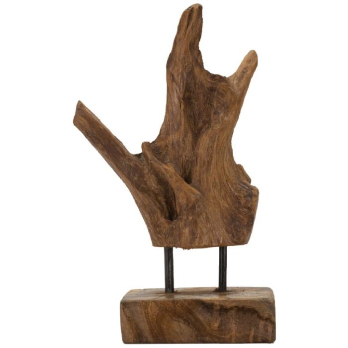 Mauro Ferretti Akar scultura in teak marrone 20x11x34 cm