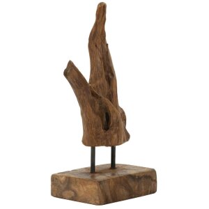 Mauro Ferretti Akar scultura in teak marrone 20x11x34 cm
