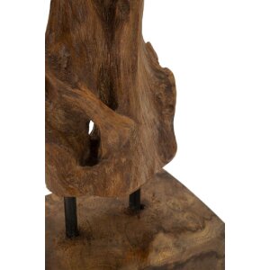 Mauro Ferretti Akar scultura in teak marrone 20x11x34 cm
