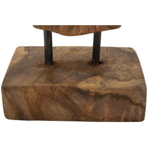 Mauro Ferretti Akar scultura in teak marrone 20x11x34 cm