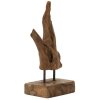 Mauro Ferretti Akar scultura in teak marrone 20x11x34 cm