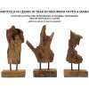 Mauro Ferretti Akar scultura in teak marrone 20x11x34 cm