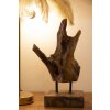 Mauro Ferretti Akar scultura in teak marrone 20x11x34 cm