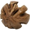 Mauro Ferretti palla decorativa in teak Ø50 cm marrone