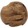 Mauro Ferretti palla decorativa in teak Ø50 cm marrone
