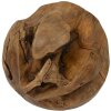 Mauro Ferretti palla decorativa in teak Ø50 cm marrone