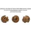 Mauro Ferretti palla decorativa in teak Ø50 cm marrone