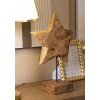 Mauro Ferretti scultura stella in legno di teak 28x12x42 cm marrone