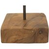 Mauro Ferretti scultura stella in legno di teak 28x12x42 cm marrone