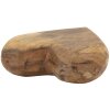 Mauro Ferretti cuore decorativo in teak 16x14x4,5 cm marrone