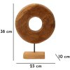 Mauro Ferretti scultura Dorat in teak 28x10x38 cm marrone