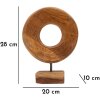 Mauro Ferretti scultura Dorat in legno di teak 20x10x28 cm marrone