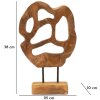 Mauro Ferretti scultura Lubang in teak 25x10x38 cm marrone