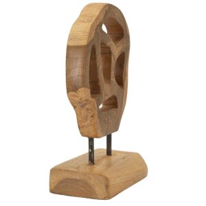 Mauro Ferretti scultura Lubang in teak 18x10x27 cm marrone