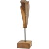 Mauro Ferretti scultura cuore teak 15x10x35 cm marrone